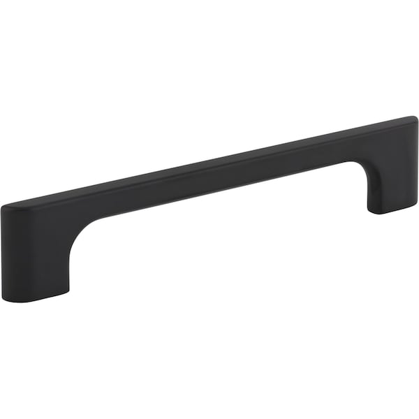 Jeffrey Alexander 128 mm Center-to-Center Matte Black Asymmetrical Leyton Cabinet Pull 286-128MB - main